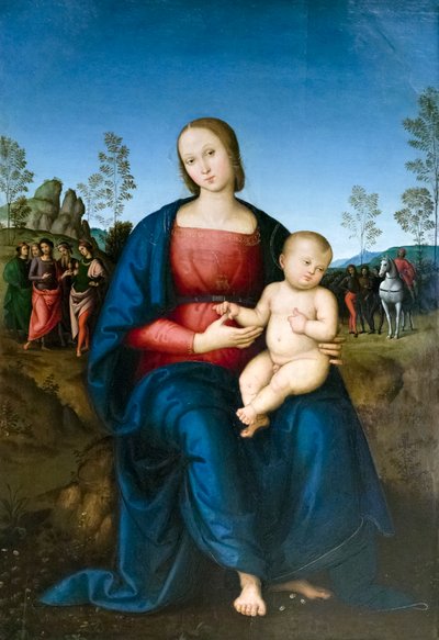 Neitsyt lapsen kanssa tekijältä Pietro Perugino