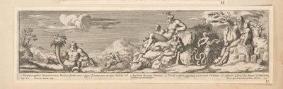 Allegoria Rooman ja Firenzen välisestä reitistä Keisari Konstantinuksen historia (sarjan nimi) tekijältä Pietro Sante Bartoli