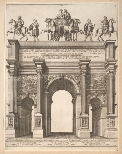 Boog van Septimius Severus Roomassa tekijältä Pietro Sante Bartoli