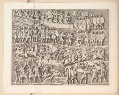 Reliefit Septimius Severuksen kaarella Roomassa tekijältä Pietro Sante Bartoli