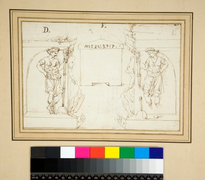Etruskien uurna (kynä ja muste) tekijältä Pietro Santi Bartoli