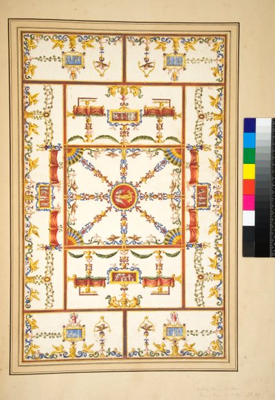 Palazzo di Titosta, joka löytyy Esquilino-vuoren kylpylän vieressä olevien seitsemän huoneen puutarhasta tekijältä Pietro Santi Bartoli