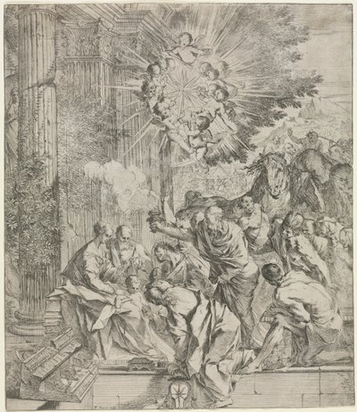 Maagien palvonta, 1636-1638. tekijältä Pietro Testa