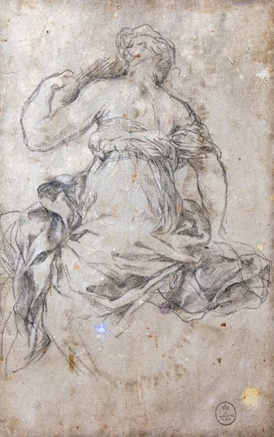 Naishahmo, Study for the Age of Silver fresko tekijältä Pietro da Cortona