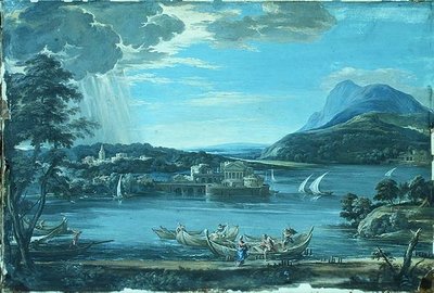 SS:n kutsumus. Pietari ja Andreas, n. 1800 (guassi) tekijältä Pietro da (after) Cortona