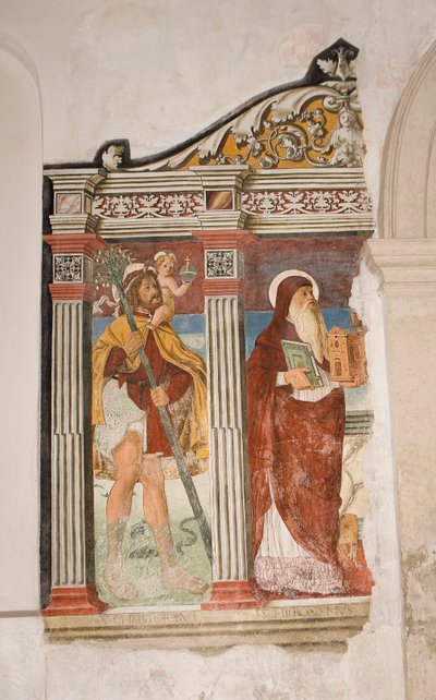Saint Pietro ja Paolo kirkko, Valvasone, Friuli, Italia (fresko) tekijältä Pietro da Vicenza