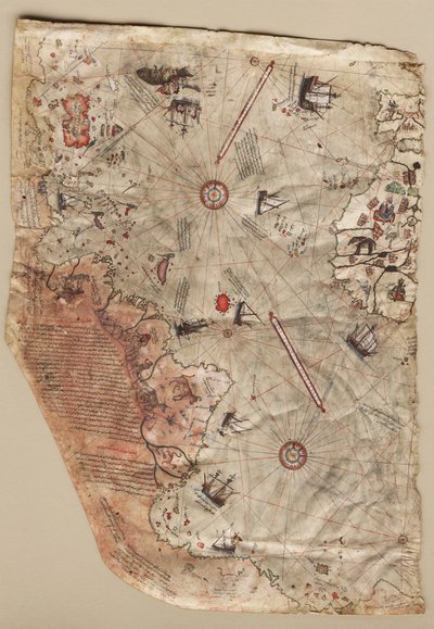 Piri Reisin maailmankartta, 1513 tekijältä Piri Reis