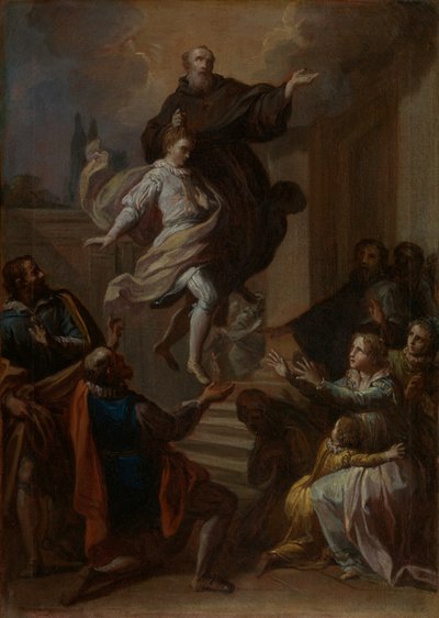 Pyhän Joosefin Cupertinolaisen ihme 1603-1663, 1750. tekijältä Placido Costanzi
