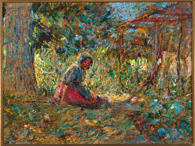 Puutarhassa, noin 1891 tekijältä Plinio Nomellini
