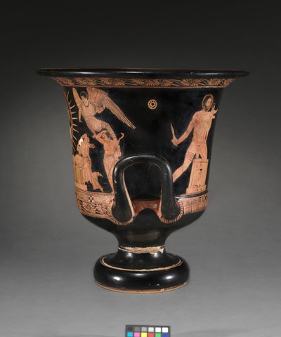 Lucanian Verhiö-Krater, noin 400 eaa tekijältä Policoro Painter