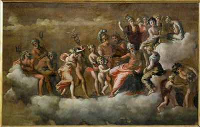Psyche sai Olympissa ... tekijältä Polidoro da Caravaggio