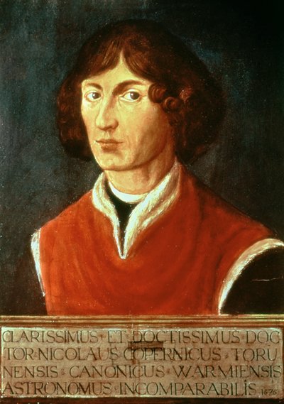 Muotokuva Andrea Nicolaus Copernicuksesta (1473-1543) 1575 tekijältä Polish School