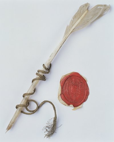 Sulkakynä ja vahasinetti, 1802 tekijältä Polish School