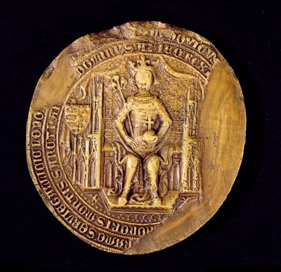 Ludvig I:n (1326-82) Suuren, Puolan kuninkaan sinetti tekijältä Polish School