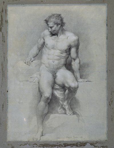 Akateeminen alastonkuva tekijältä Pompeo Girolamo Batoni