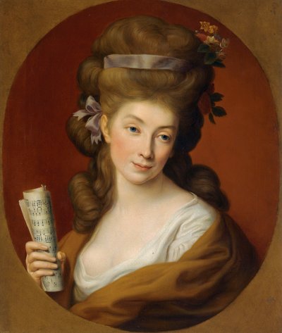 "" Portrait de la noble poloneise Izabela Lubomirska "" (Prinsessa Izabela Elzbieta Potockan muotokuva, s. Lubomirska (1736-1816)) Pompeo Batoni (1708-1787) - 1780 - Öljy kankaalle Yksikkö Koko5 65 cm3 Kokoelma 5 65 cm. tekijältä Pompeo Girolamo Batoni