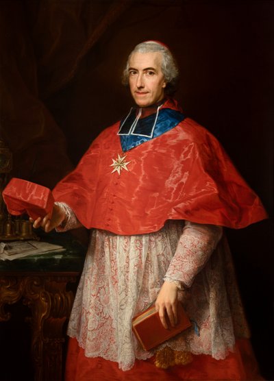 Kardinaali Jean-François Joseph de Rochechouartin muotokuva tekijältä Pompeo Girolamo Batoni