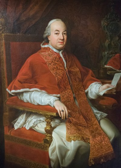 Pius VI Braschin muotokuva, noin 1776 (öljy kankaalle). tekijältä Pompeo Girolamo Batoni