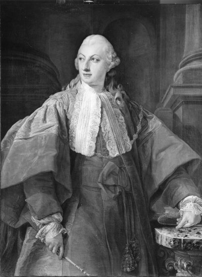 Ruhtinas Abbondio Rezzonicon muotokuva Rooman senaattorina tekijältä Pompeo Girolamo Batoni