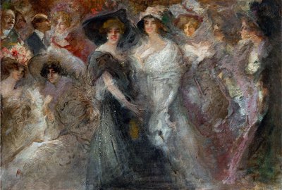 Kadonnut Monte Carlossa (perdu a Monte Carlo) par Mariani, Pompeo (1857-1927). Öljy pahville, koko: 49x70, n. 1909, yksityinen kokoelma tekijältä Pompeo Mariani