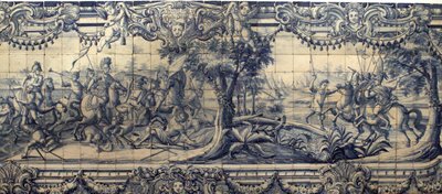 Aleksanteri Suuri (356-323 eKr.) taistelee persialaisia vastaan - Plaque d