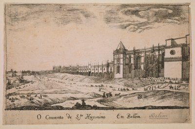 Jeronimoksen luostari Belemin alueella, Portugali 1662 tekijältä Portuguese School