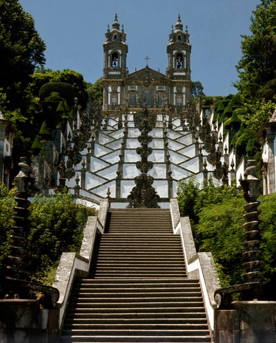 Näkymä Bom Jesus do Monten pyhäkölle tekijältä Portuguese School