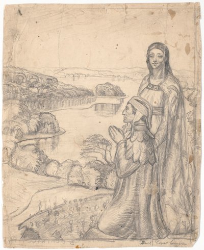 Dante ja Beatrice paratiisissa tekijältä Poul S. Christiansen