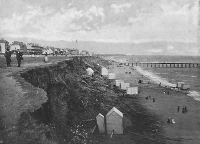 Clacton: The Beach, 1896 tekijältä Poulton and Co
