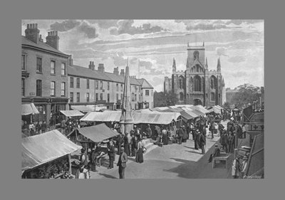 Market Place, Selby, c1900 tekijältä Poulton and Co