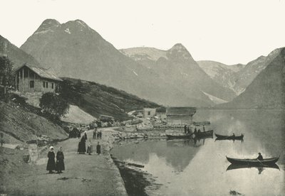 Mundal, Fjaerlandsfjordenissa, Sognissa, Norjassa, 1895. tekijältä Poulton and Co