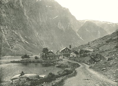 Puhelinasema ja hotellit, Gudvangen, Norja, 1895. tekijältä Poulton and Co