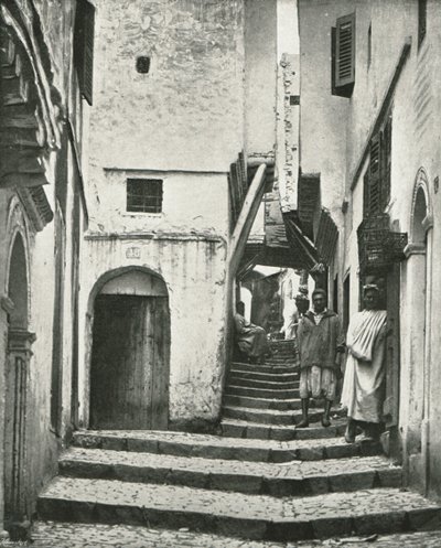 Rue de la Kasbah, Alger, Algeria, 1895. tekijältä Poulton and Co