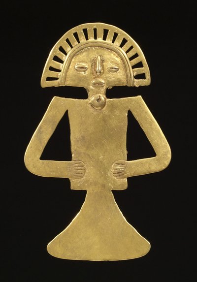 Kuvariipus, n. 700-1000 (kulta) tekijältä Pre Columbian Pre Columbian