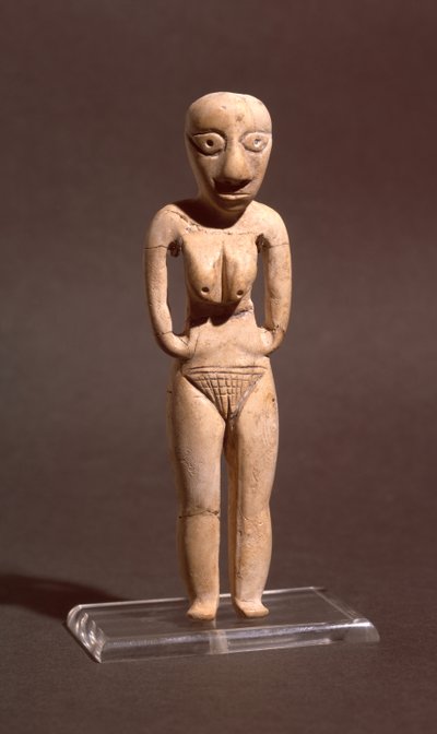 Alaston naisen hahmo, Badarian tai varhaisneoliittiselta ajalta, noin 4000 eaa. tekijältä Predynastic Period Egyptian