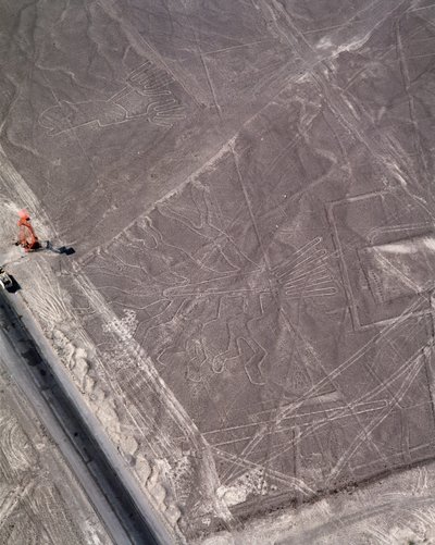 Ilmakuva Nazca Linesista (valokuvaus tekijältä Prehistoric Prehistoric