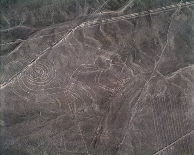 Ilmakuva apinahahmosta, Nazca Lines (valokuva tekijältä Prehistoric Prehistoric