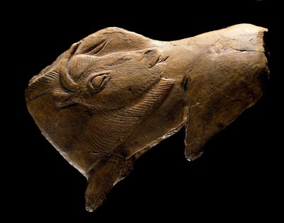 Biisoni nousee ylös (poropuusta tehty veistos Madeleinen suojista Dordognessa. 11000 eaa.) tekijältä Prehistoric Prehistoric