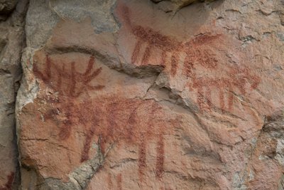 Luolamaalaus, Salmon-Challiksen kansallismetsä (kuva) tekijältä Prehistoric Prehistoric