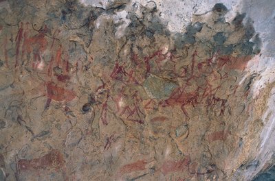 Ihmis- ja eläinhahmot (luolamaalaus) tekijältä Prehistoric Prehistoric