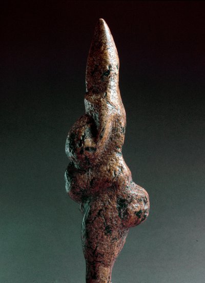 Esihistoria: Venus de Savignano, antropomorfinen litistinen veistos, joka löydettiin vuonna 1925 Savignano sul Panarosta. Yläpaleoliittia, kivikautinen Korkeus: 22 cm. Luigi Pigorinin kansallinen esihistorian ja etnografian museo (esihistorian ja etnografi tekijältä Prehistoric Prehistoric