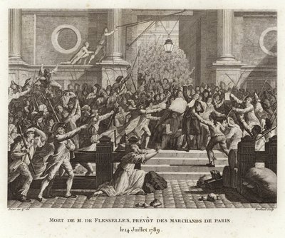 Jacques de Flessellesin kuolema tekijältä Prieur