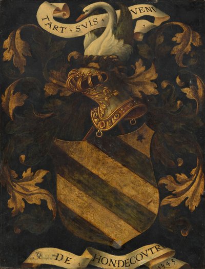 Harjainen vaakuna [kääntöpuoli] tekijältä Probably Antwerp 16th Century