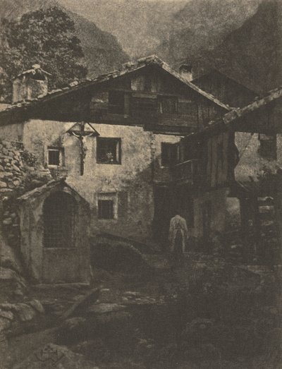 Kameratyö: Kyläkulma, 1906. tekijältä Professor Hans Watzek