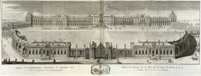 Näkymä Katariinan palatsista Tsarskoje Selossa, 1761 tekijältä Prokofy Artemyevich Artemyev