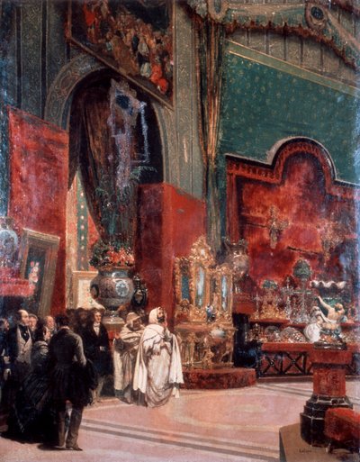 Abd al-Kadir vierailee Exposition Universellessä Pariisissa, 1855. tekijältä Prosper Lafaye or Lafait