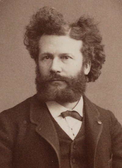 Camille Flammarionin muotokuva 1842-1925, 1884. tekijältä Prudent René Patrice Dagron
