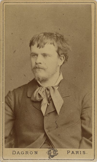 Taidemaalari Jules Bastien-Lepagen muotokuva 1848-1884, n. 1875. tekijältä Prudent René Patrice Dagron