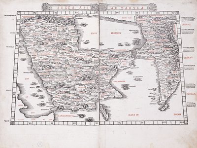 Aasian kuudes kartta tekijältä Ptolemy