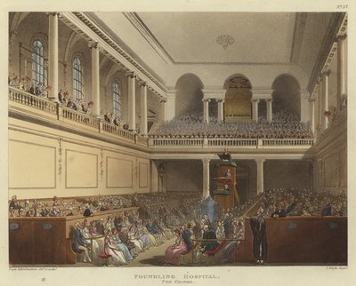 Foundlingin sairaala tekijältä Pugin and Rowlandson